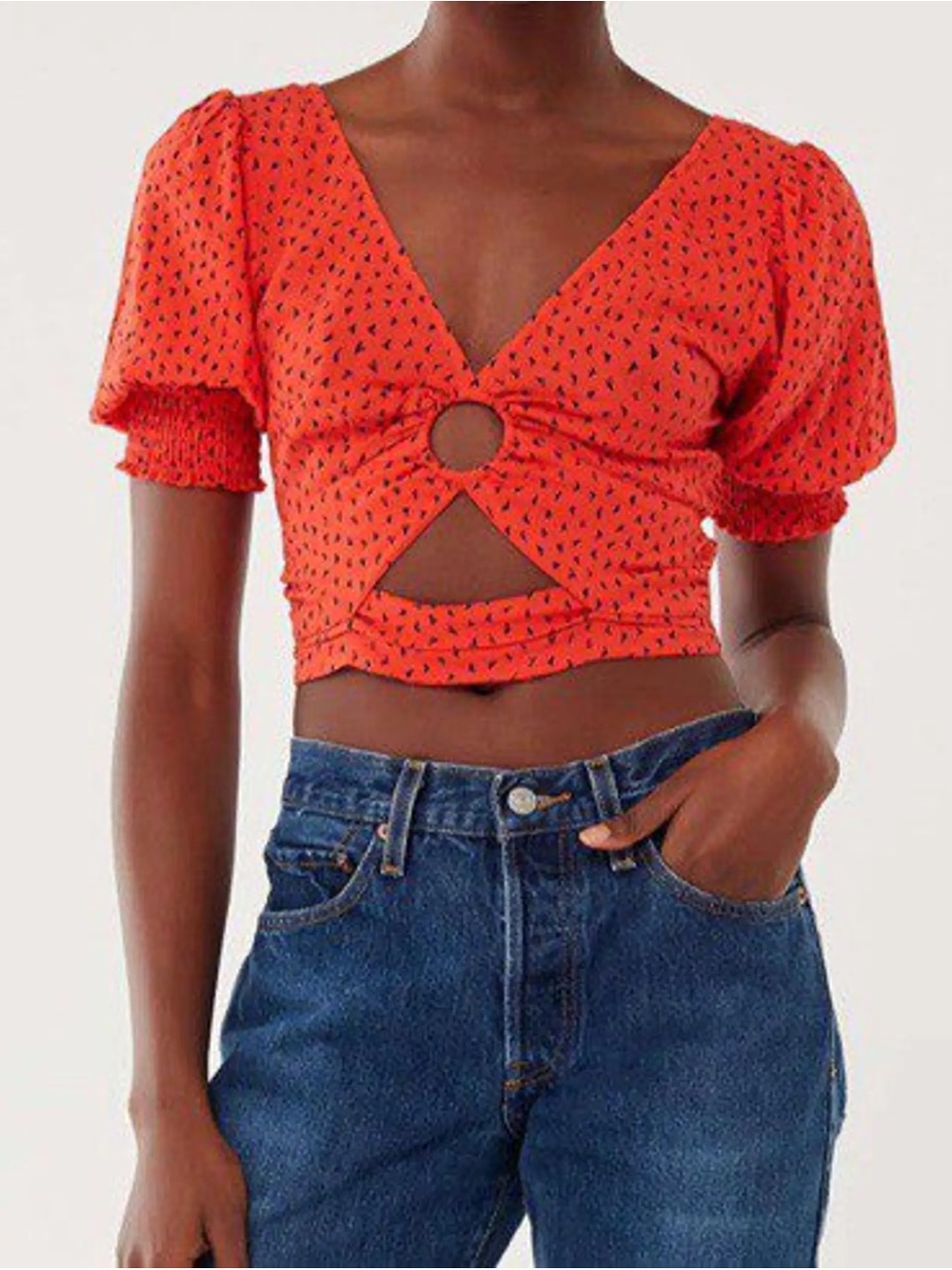Urban Outfitters Maisy Cutout
Tie-back Cropped Top